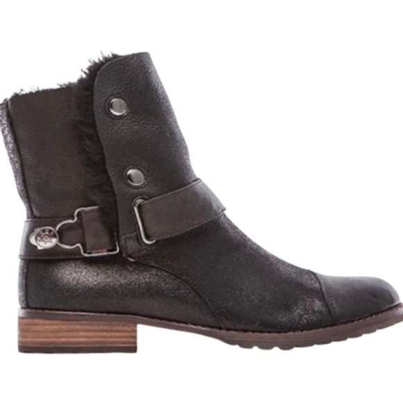 🔥 🆕 MATT BERNSON WOMEN'S TUNDRA SHEARLING LINED BOOT SZ 7 BLACK NEW - Picture 1 of 15